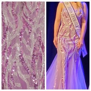 Size 2 beaded sequin gown similar to Sherri Hill, Jovani, Ashley Lauren, etc.